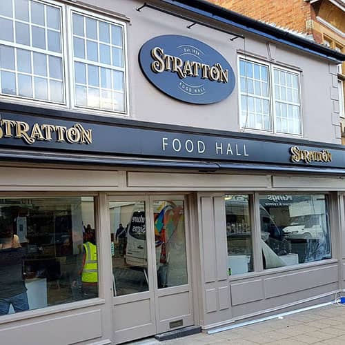 Stratton's Butchers Sign